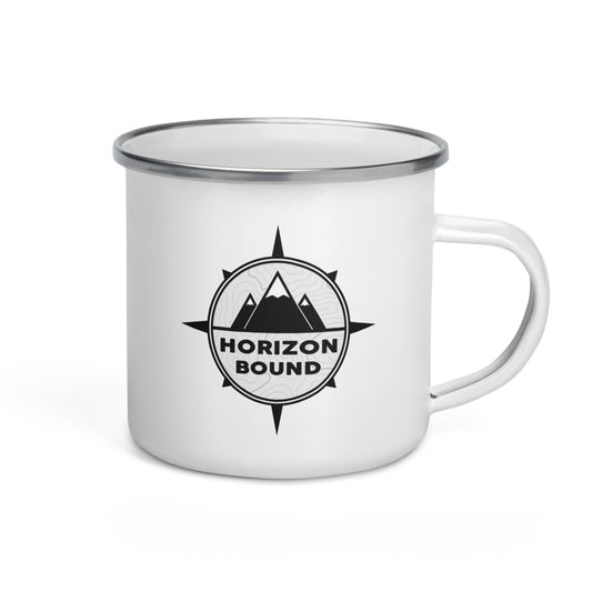 Horizon Bound Compass Enamel Mug